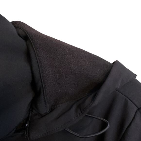 Calvin Klein Coat Jacket Women's SZ M Black Soft Shell Insulated Hood Detach - Picture 9 of 14